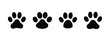 Dog and cat paw prints collection. Free vector