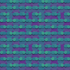 Aufkleber - Abstract geometric background. Concept of movement of time and flow of ideas. 3d rendering digital illustration