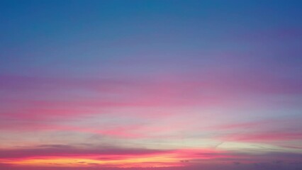 Wall Mural - real time background overlay footage video dramatic sunset sky clouds for sky replacement. 4k prores