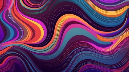 Sticker - psychedelic abstract pattern, background. ai generative.