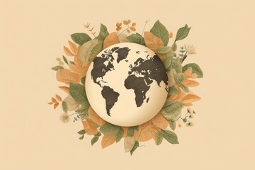 Poster - Happy earth day. Generate Ai