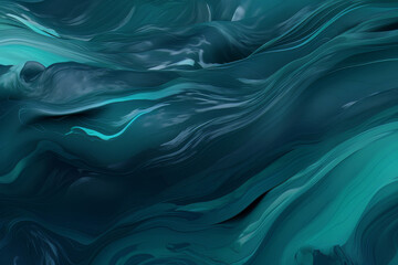 Wall Mural - abstract dark deep blue flowing waves provide a visually captivating background, seamlessly merging 