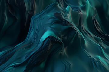 Wall Mural - abstract dark deep blue flowing waves provide a visually captivating background, seamlessly merging 