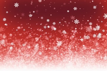 Poster - Snow red christmas background. Generate AI