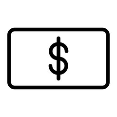 Sticker - dollar bill icon 