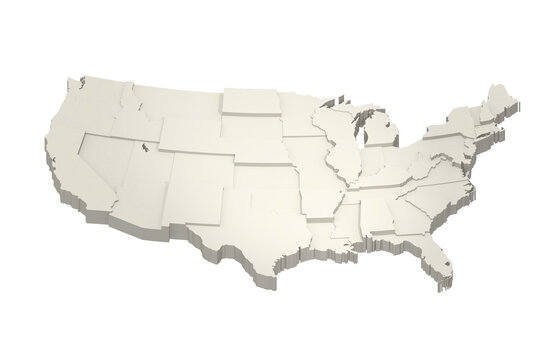 Map of United States of America