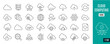 © Francois Eichinger - Best collection cloud computing line icons. Security, backup, data, server,... 1/100