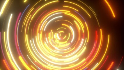 Poster - Radial glow lines. Computer generated 3d render