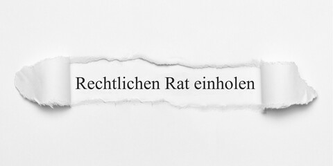 Sticker - Rechtlichen Rat einholen	
