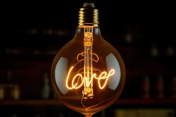 Decorative antique Edison style light bulbs, different shapes of retro lamps on dark background. Cafe or restaurant decoration details. Set of vintage glowing light bulbs, loft interior. 