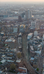 Poster - Sunset in London from panoramic point, UK