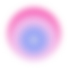 Blue Pink Grainy Gradient Circle
