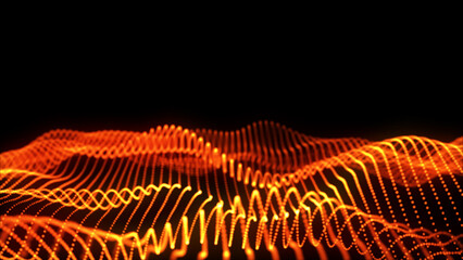 Poster - Abstract background in the form of dots, bokeh.