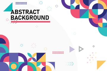 abstract colorful background with geometric elements