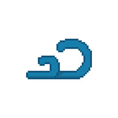 Poster - Wind pixel art icon vector design