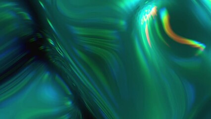 Sticker - Abstract textured colorful liquid swirl line. Graphic background in blue and green color
