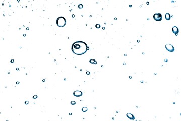 Wall Mural - water bubbles isolated on white background