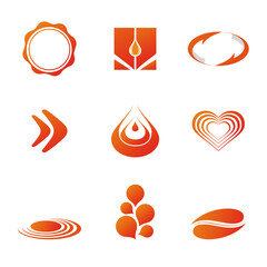 Poster - Set of corporate vector branding / logo templates. Just place your own brand name.
