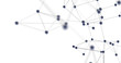 © vegefox.com - Abstract plexus blue geometry background. Digital technology network connection concept. 3D rendered illustration