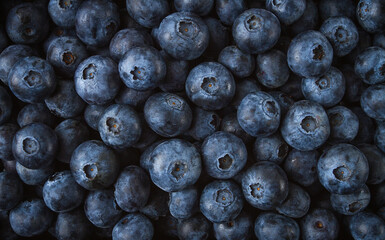 fresh blueberry background , top view, food wallpaper ,