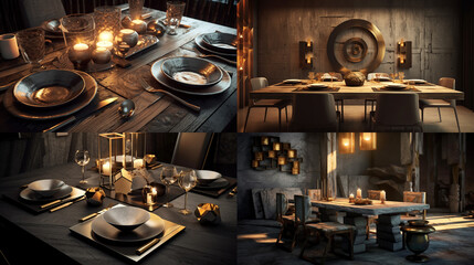 interior of a restaurant, design idea 