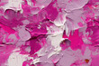 canvas print picture - Nahtlos wiederholendes Muster - Pink, Rosa Paste oder Ölfarbe auf Wand