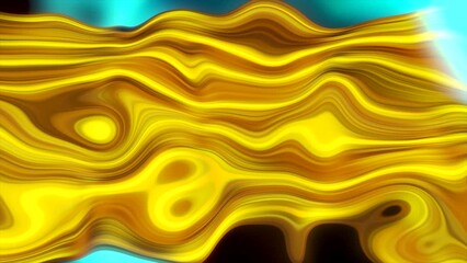 Poster - Bright flashing pattern of liquid lines on background of moving glow. Motion. High-speed flashing of linear pattern with glow. Topographic pattern flashes on background of glowing spots