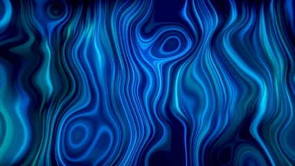 Poster - Bright liquid pattern with curved lines and pulsations. Motion. Beautiful psychedelic pattern with pulsating lines and neon light. Topographical pattern with bright neon lines and pulsations