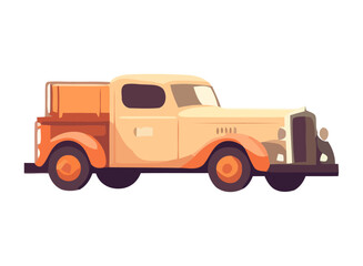 Poster - Old truck delivering cargo