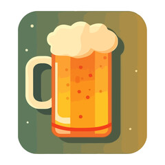 Canvas Print - Frothy drink symbolizes celebration in beer brewery