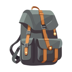 Canvas Print - Adventure backpack symbolizes exploration