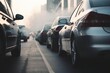 City traffic pollutes the air.generative ai