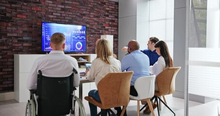 Poster - Computer Data Analyst People Using Dashboard