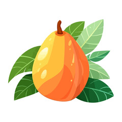 Sticker - Fresh organic mango fruit