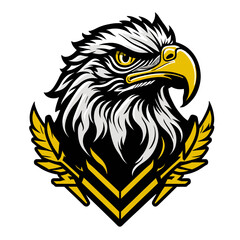 Unleash Your Team's Strength with a Wild Eagle Mascot Logo: Perfect for American Football and Basketball! - Transparent Background PNG, Vector