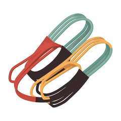 Poster - elastic bands for fitness sports