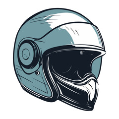 Canvas Print - motorcycle sports helmet