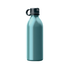 Wall Mural - Transparent plastic water bottle with blue cap