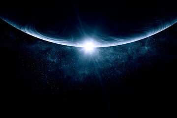 Wall Mural - image of planet in outer space.