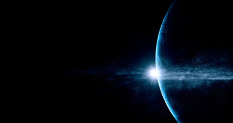 Wall Mural - Image of outer space. . Mixed media