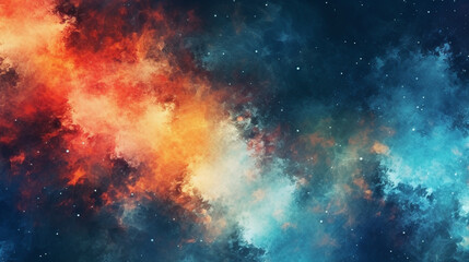 Wall Mural - Generative AI, an abstract background image with a cosmic theme