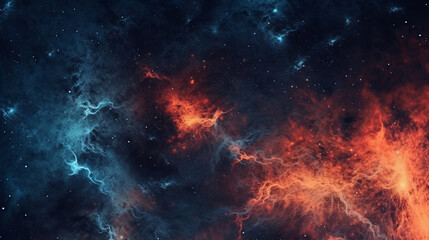 Wall Mural - Generative AI, an abstract background image with a cosmic theme