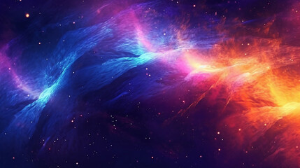 Wall Mural - Generative AI, an abstract background image with a cosmic theme