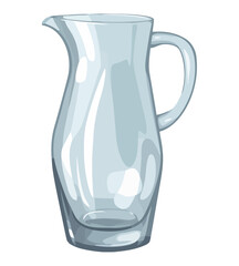 Wall Mural - Transparent pottery jug