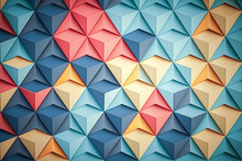 Bold Minimalism Background Pattern. Flat Design Gems, Ui, Ux, Diamond And Rhombus Shape Object Design Element Concept. Elegant, Fashionable And Modern Design Background. Made With Generative AI