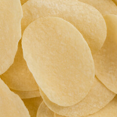 Wall Mural - Prepared potato chips snack closeup view