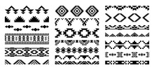 Aztec Navajo Borders Set Southwestern Art Symbols