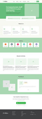 Hospital Website Wireframe Layout Front Page