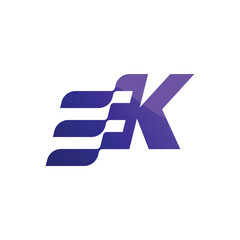 Poster - Dynamic alphabet K logo