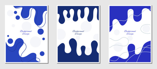 Poster - Design geometric abstract freeform backgrounds, vectors and illustrations, template designs for banner or poster shapes.